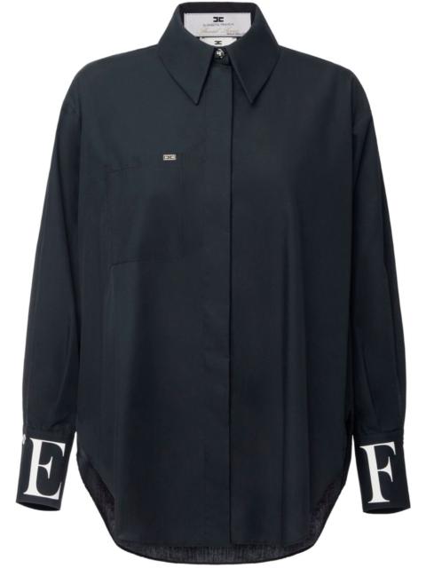 ELISABETTA FRANCHI logo-embroidered shirt