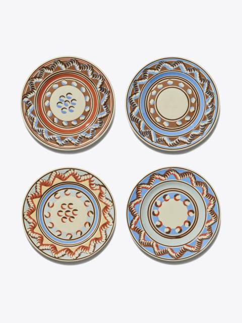TORY BURCH Mochaware Salad Plate, Set of 4