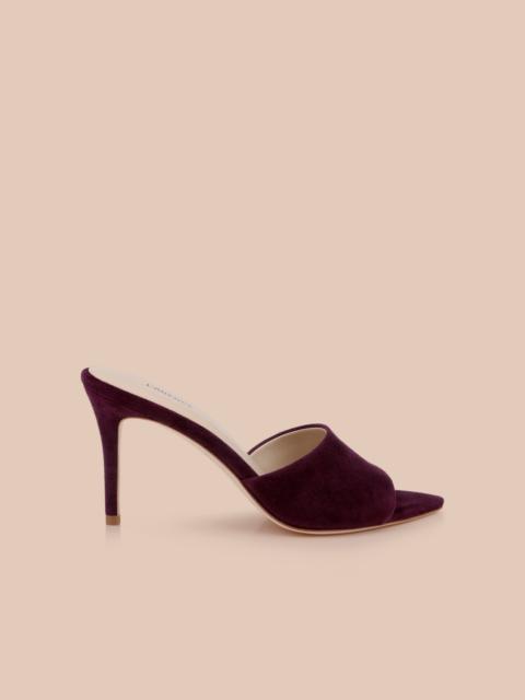 L'AGENCE Lolita Suede Open-Toe Mule