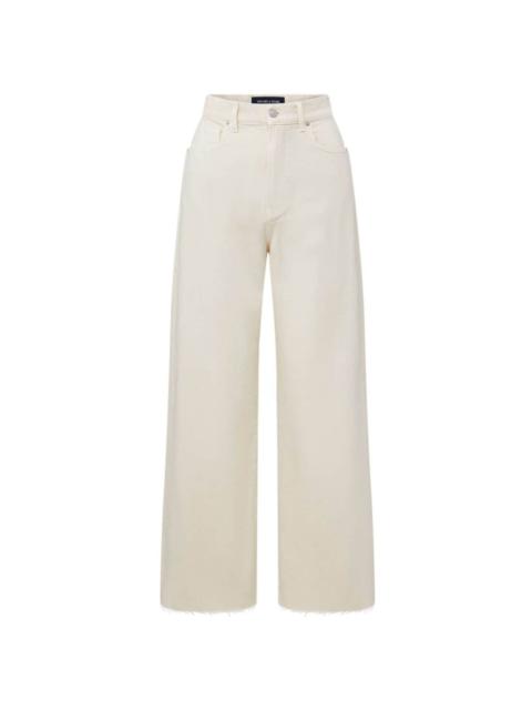 VERONICA BEARD Taylor high-rise wide-leg cropped jeans