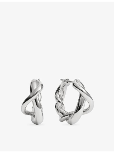 MONICA VINADER Ochre Medium Sterling-Silver Hoop Earrings