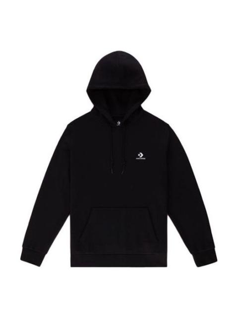 Converse Converse Embroidered Star Chevron French Terry Pullover Hoodie 'Black' 10020343-A01