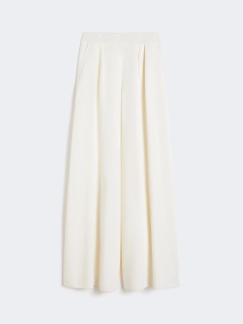 Wide-fit wool trousers - SILK