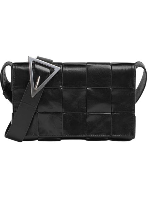 Bottega Veneta Bottega Veneta Cassette Intreccio Crossbody Bag Small Black