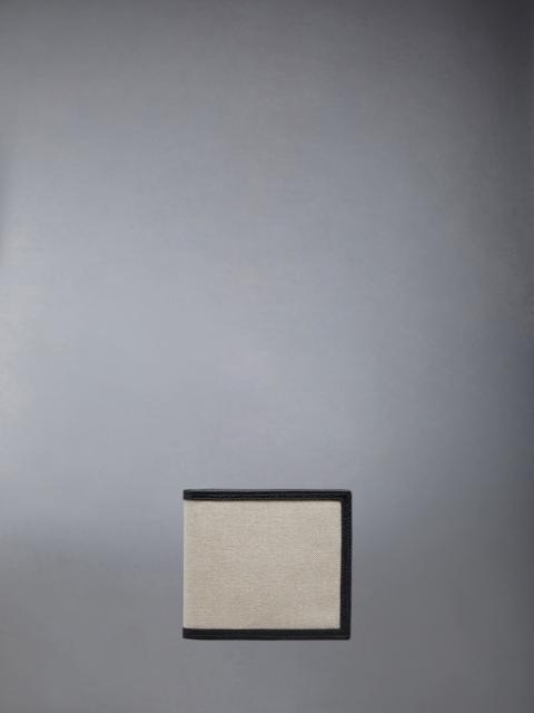 bi-fold canvas wallet
