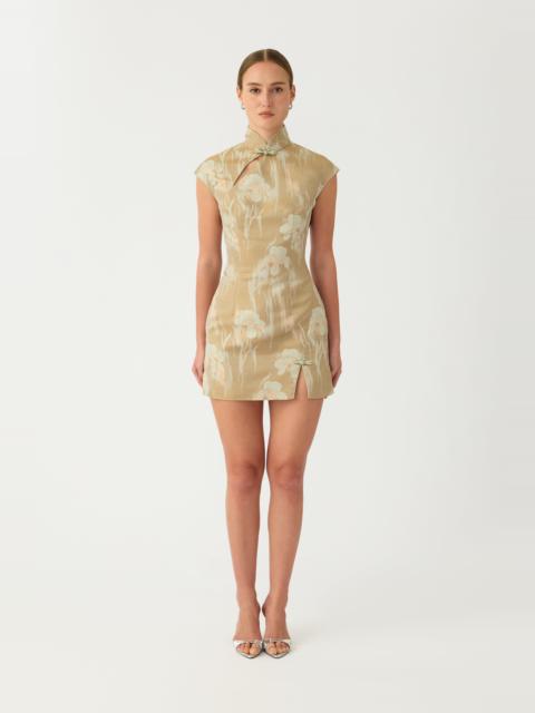 SAU LEE DEVON JACQUARD MINI DRESS