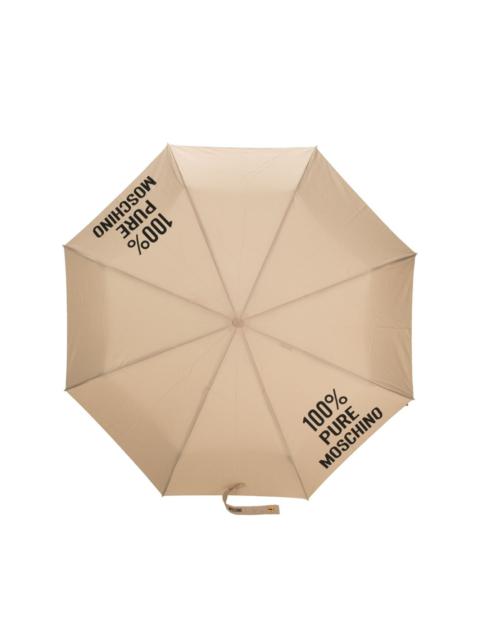 slogan-print foldable umbrella