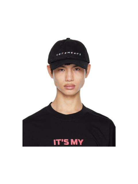 VETEMENTS Black Friendly Logo Cap