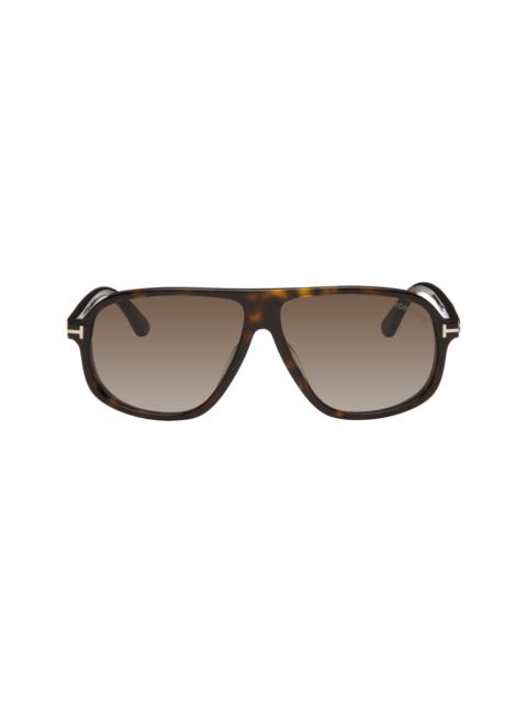 TOM FORD Brown Guillaume Sunglasses
