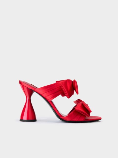 SIMONMILLER Bow Verner Heel In Lucky Red