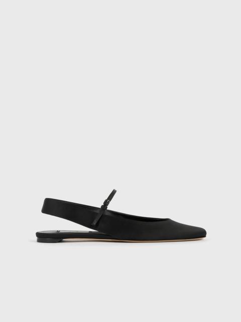 TOTEME Slingback satin mary janes black