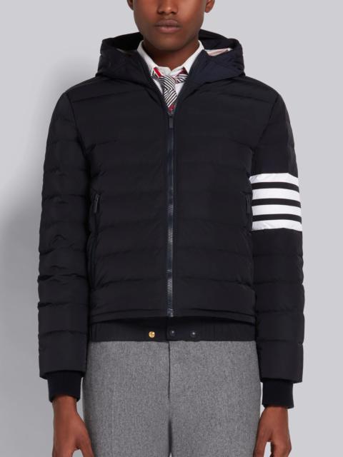 Navy Poly Twill Down-Filled 4-Bar Ski Jacket