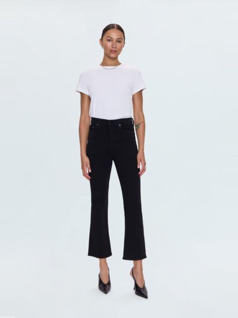 PISTOLA LENNON HIGH RISE CROP BOOT JEAN - NOIR