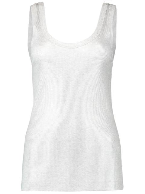 Brunello Cucinelli Foiled Ribbed Tank