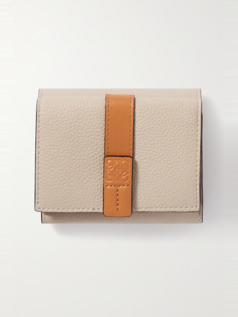 Loewe Two-tone textured-leather wallet