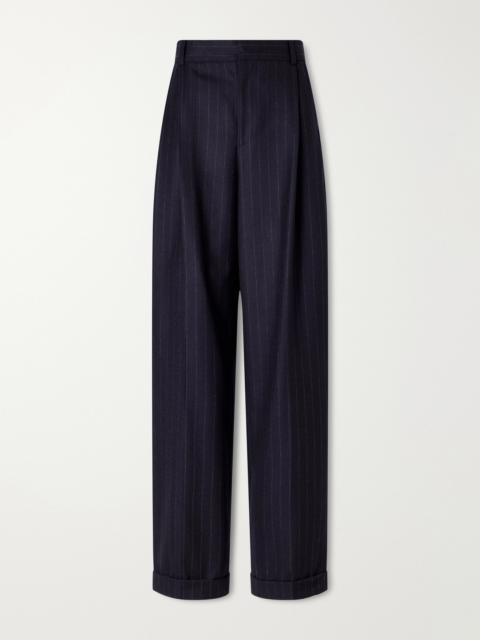 Polo Ralph Lauren Pinstriped Fresco-wool Straight-leg Pants