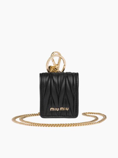 Miu Miu Matelassé nappa leather AirPods case