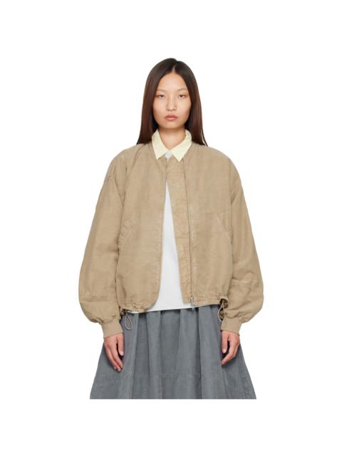 YMC Beige Basement Bomber Jacket