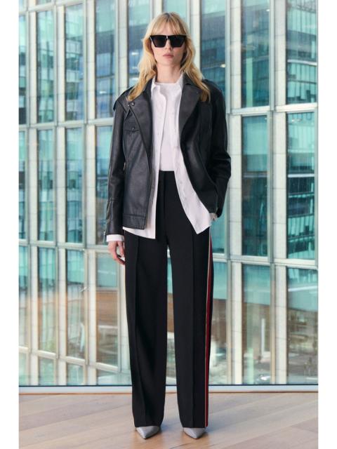 KAREN MILLEN Leather Minimal Biker Jacket