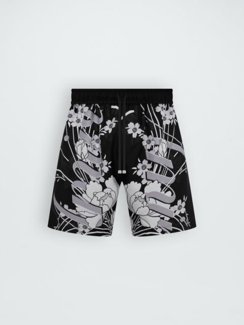 FLORAL DRAWSTRING SHORT