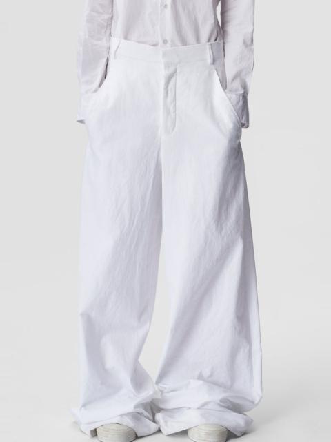 【Ann Demeulemeester】 Dorotheeワイドレッグコットンキャンバ Ann Demeulemeester - Dorothee wide-leg cotton canvas pants