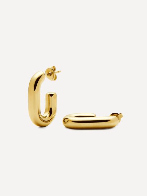 MISSOMA 18ct Gold-Plated Chubby Oval Small Hoop Earrings