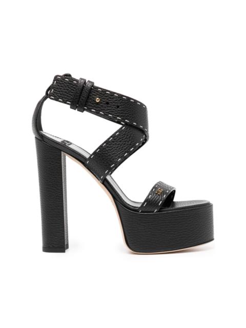 ELISABETTA FRANCHI 130mm logo-embellished sandals