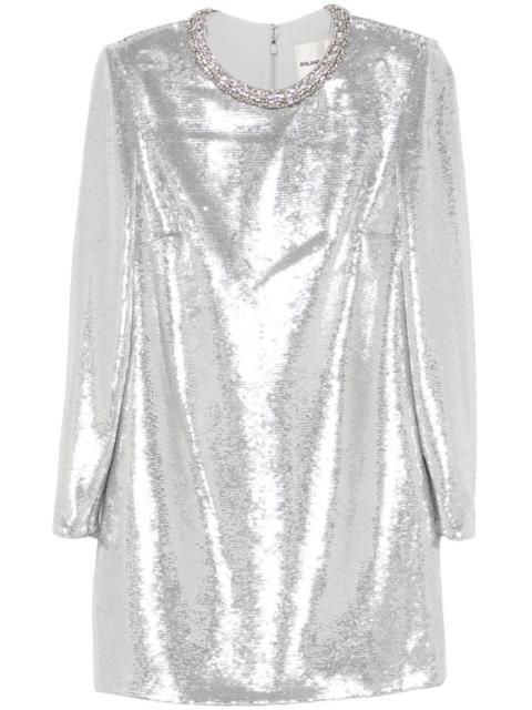 ROLAND MOURET embellished sequin mini dress