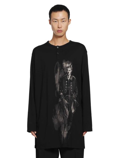 Yohji Yamamoto Henry Neck Long Sleeve Tee