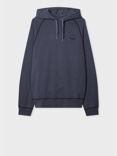 Paul Smith Charcoal Organic Cotton 'Happy' Hoodie