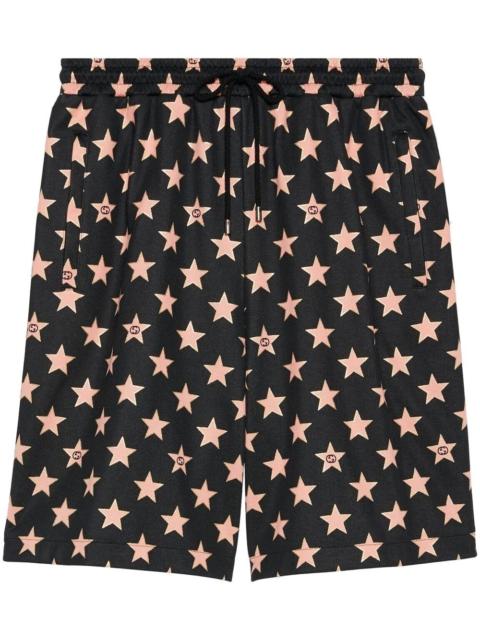 GUCCI star-print jersey-knit shorts