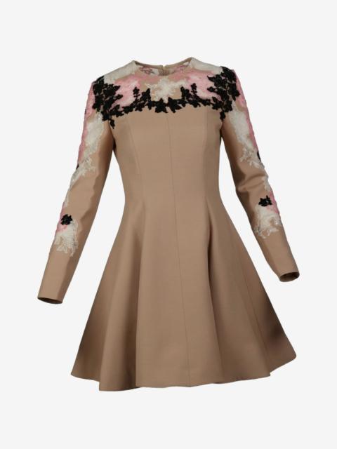Valentino floral-lace mini dress