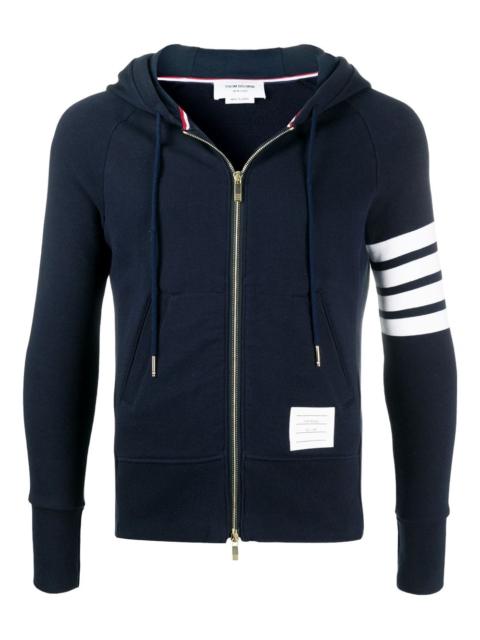 Thom Browne stripe-detailed zip-fastening hoodie
