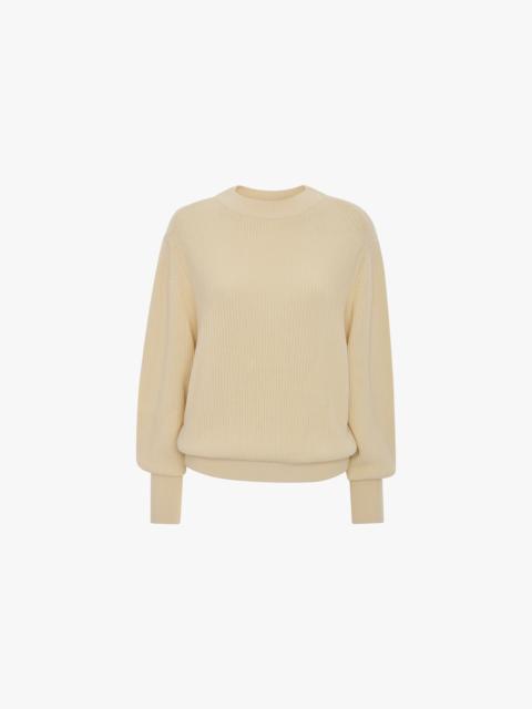 Victoria Beckham Relaxed Fit Jumper In Ivory