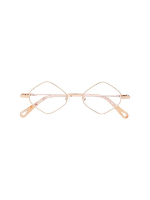 Chloé geometric-frame logo glasses