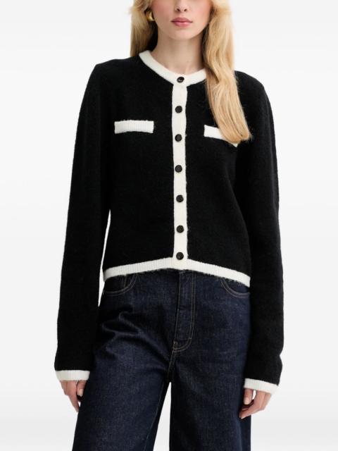 GESTUZ chest-pocket button-up cardigan
