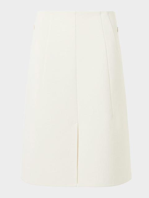 AKRIS Double-Face Cotton Knee-Length Skirt