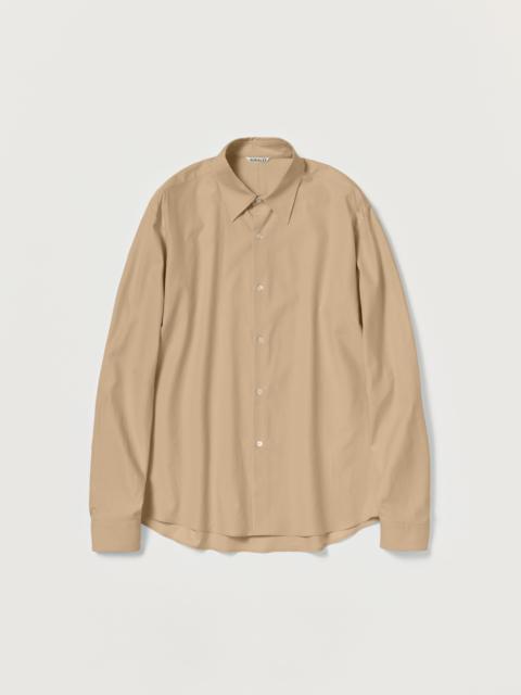 AURALEE WASHED FINX TWILL SLIM SHIRT