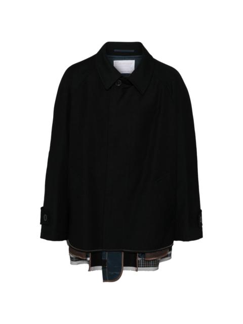 Kolor single-breasted wool coat