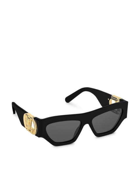 Louis Vuitton LV Malletage Round Sunglasses Black Acetate & Metal. Size W