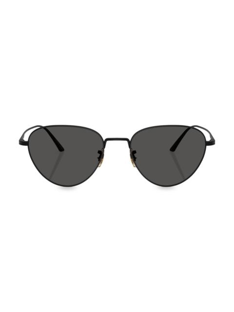 Oliver Peoples Women's x Khaite 52MM Cat-Eye Sunglasses - Matte Black
