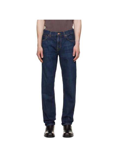 Nudie Jeans Navy Gritty Jackson Jeans