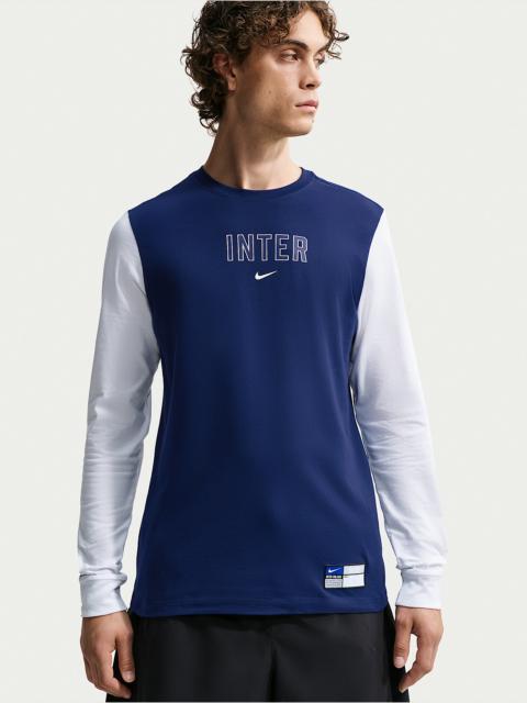 Nike Inter Milan Men's Nike Soccer Long-Sleeve T-Shirt