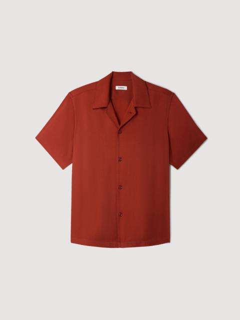 Sandro LOOSE-FIT SHARK COLLAR SHIRT