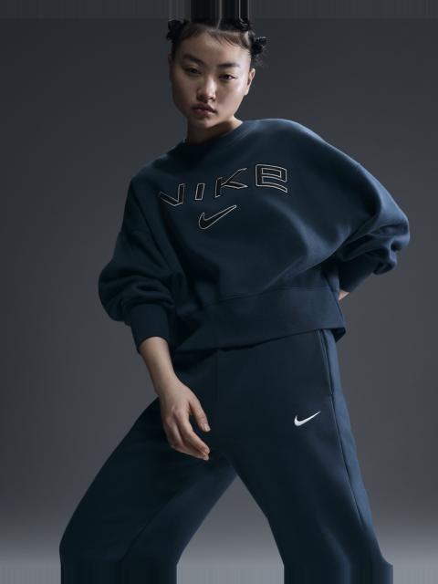 Nike Sportswear Phoenix Fleece Women's Over-Oversized Crew-Neck Logo Sweatshirt