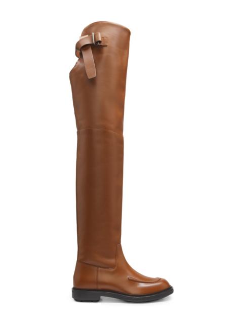 BOSS OVER-THE-KNEE LEATHER BOOTS