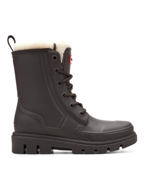 HUNTER Women's Diana Insulated Lace-Up Waterproof Booties