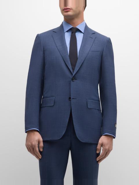 Canali Men's Plaid Super 130s Wool Suit