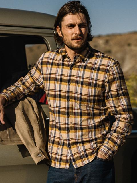 HIROSHI KATO The Ripper Vintage Nep Flannel Plaid - Sun Gold