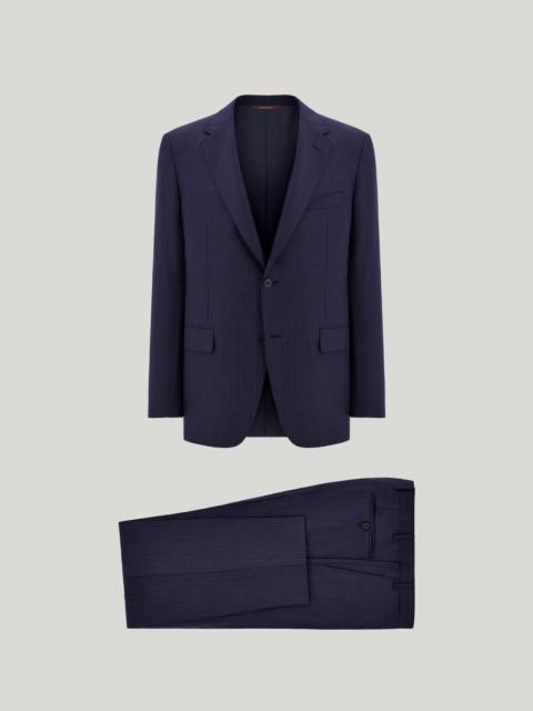 Canali BLUE AND LIGHT BLUE 170'S WOOL AND SILK REGULAR-FIT SUIT